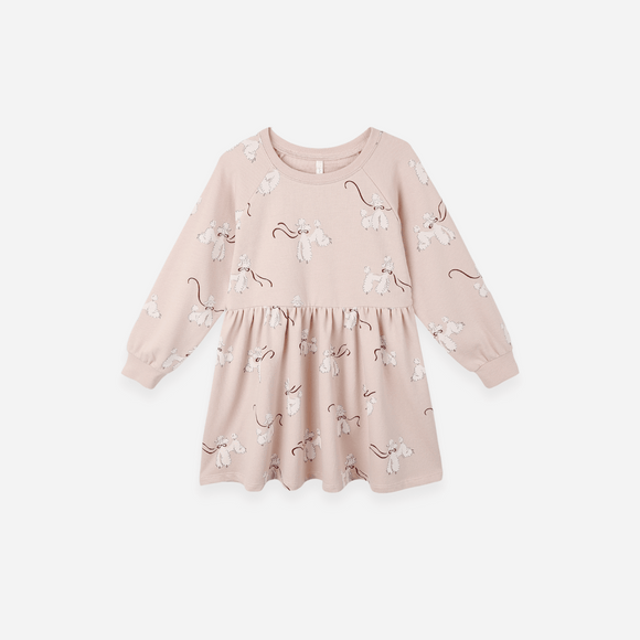 Rylee + Cru - Raglan Dress - Poodles