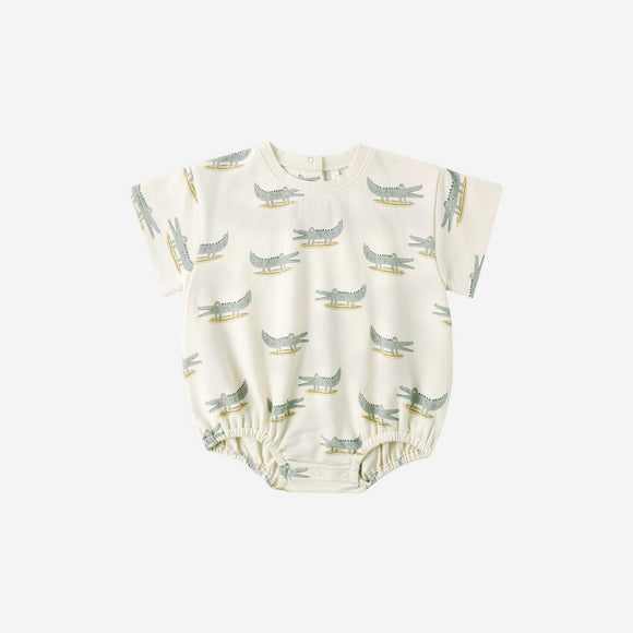 Rylee + Cru - Relaxed Bubble Romper | Alligators