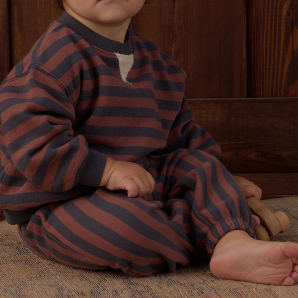 Rylee + Cru - Relaxed Jogger - Mulberry Stripe