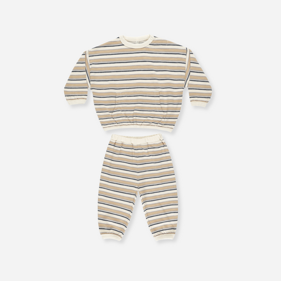 Rylee + Cru - Relaxed Set - Blue Vintage Stripe