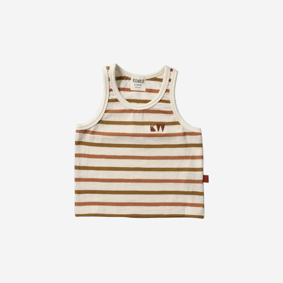 KidWild - Organic Tank Top - Multi Stripe