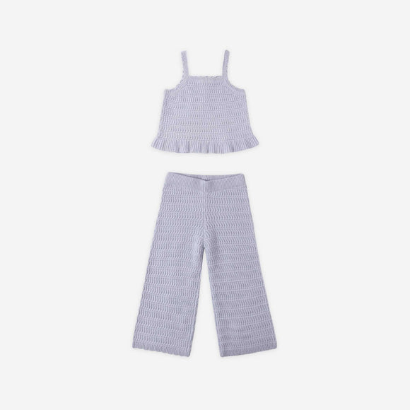 Rylee + Cru - Mari Knit Set | Periwinkle