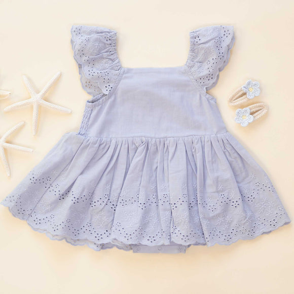Rylee + Cru - Remi Romper | Periwinkle