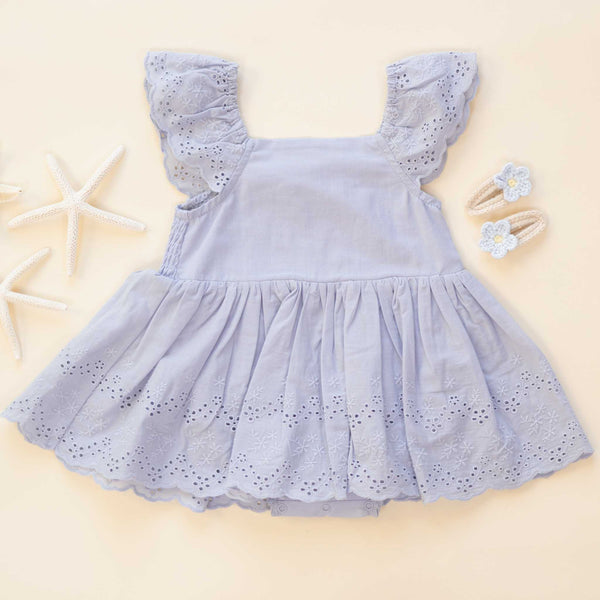 Rylee + Cru - Remi Romper | Periwinkle