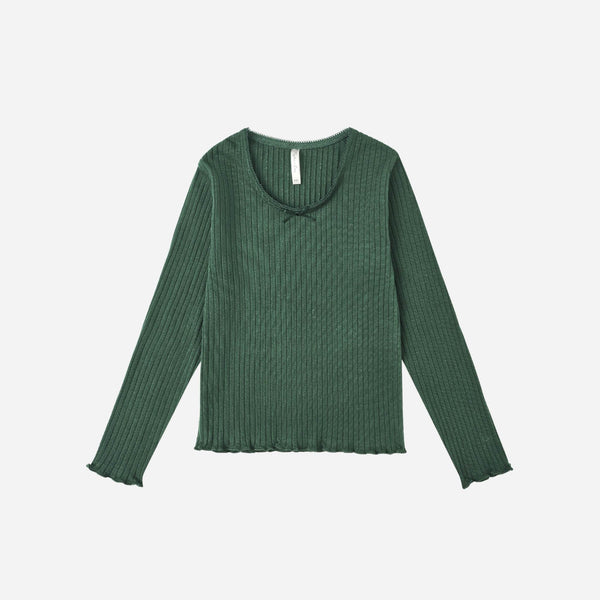 Rylee + Cru - Ribbed Long Sleeve - Green
