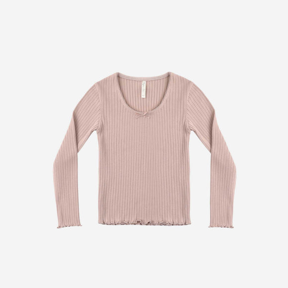 Rylee + Cru - Ribbed Long Sleeve - Rosewood