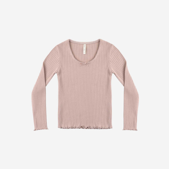 Rylee + Cru - Ribbed Long Sleeve - Rosewood