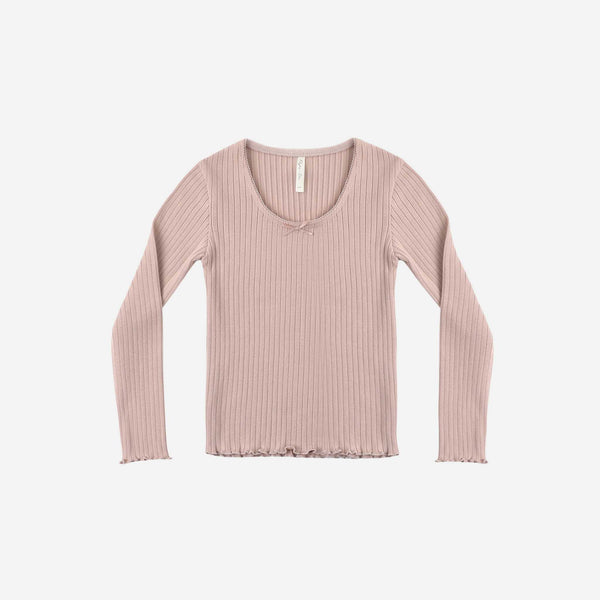 Rylee + Cru - Ribbed Long Sleeve - Rosewood