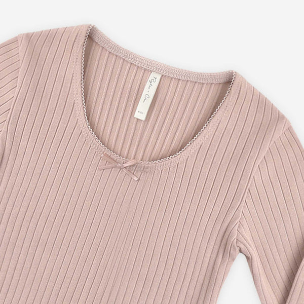 Rylee + Cru - Ribbed Long Sleeve - Rosewood