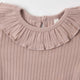 Rylee + Cru - Ruffle Collar Bodysuit - Rosewood