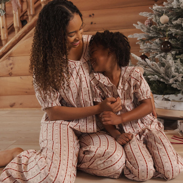 Rylee + Cru - Ruffle Pajamas - Candy Cane Lane