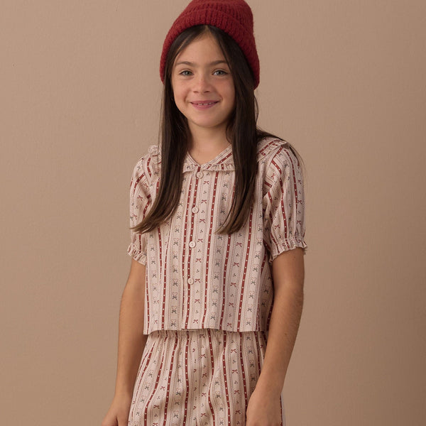 Rylee + Cru - Ruffle Pajamas - Candy Cane Lane