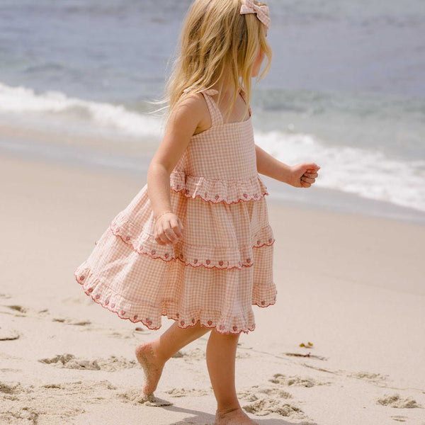 Rylee + Cru - Ruffled Swing Dress - Petal Gingham