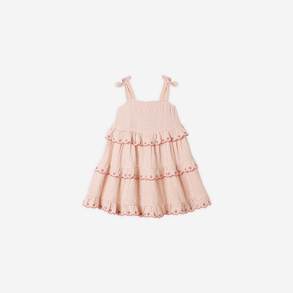 Rylee + Cru - Ruffled Swing Dress - Petal Gingham