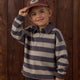 Rylee + Cru - Rugby Polo - Sage Stripe
