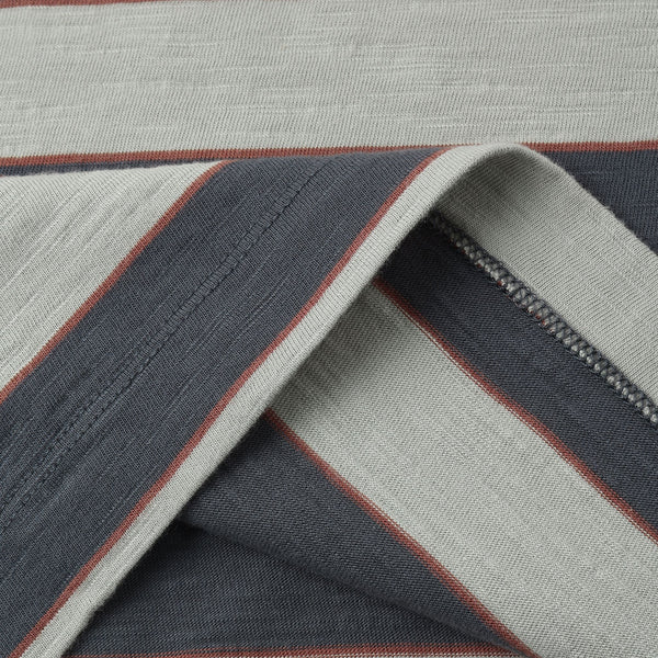 Rylee + Cru - Rugby Polo - Sage Stripe