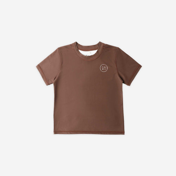 Rylee + Cru - Short Sleeve Rashguard – Chocolate