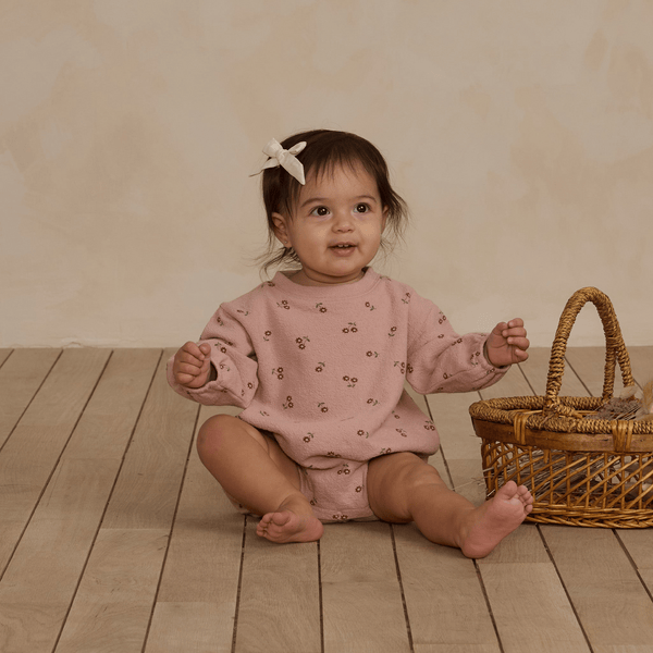 Rylee + Cru - Spongey Knit Romper - Blossom