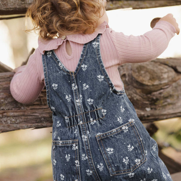 Rylee + Cru - Vintage Overall - Heart Ditsy