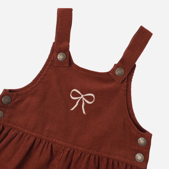 Rylee + Cru - Wide Leg Overall - Ruby