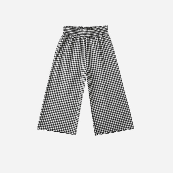 Rylee + Cru - Wide Leg Pant - Black Gingham