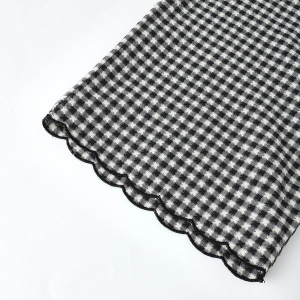 Rylee + Cru - Wide Leg Pant - Black Gingham