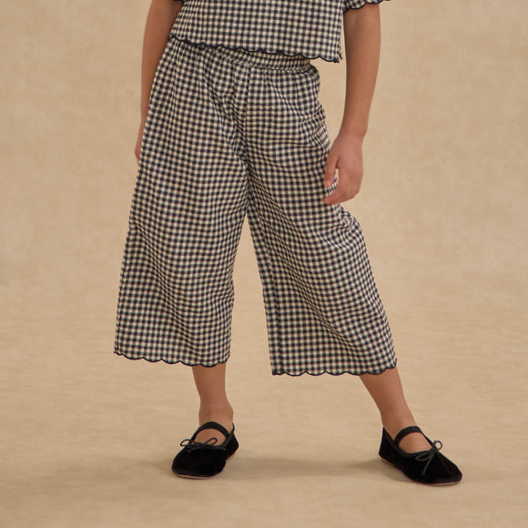 Rylee + Cru - Wide Leg Pant - Black Gingham