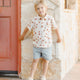 Rylee + Cru - Collared Short Sleeve Shirt - Tomatoes