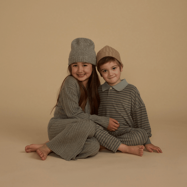 Rylee + Cru - Collared Sweatshirt - Retro StripeRylee + Cru - Collared Sweatshirt - Retro Stripe