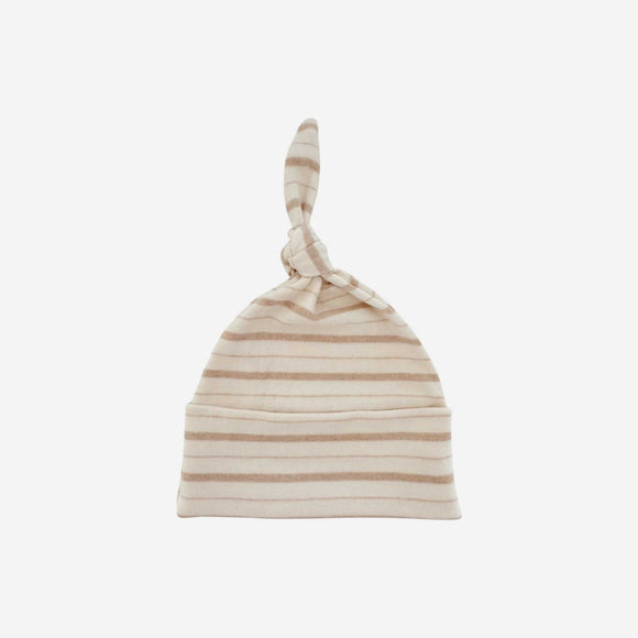 SIIX - Organic Beanie - Biscuit Mixed Stripe