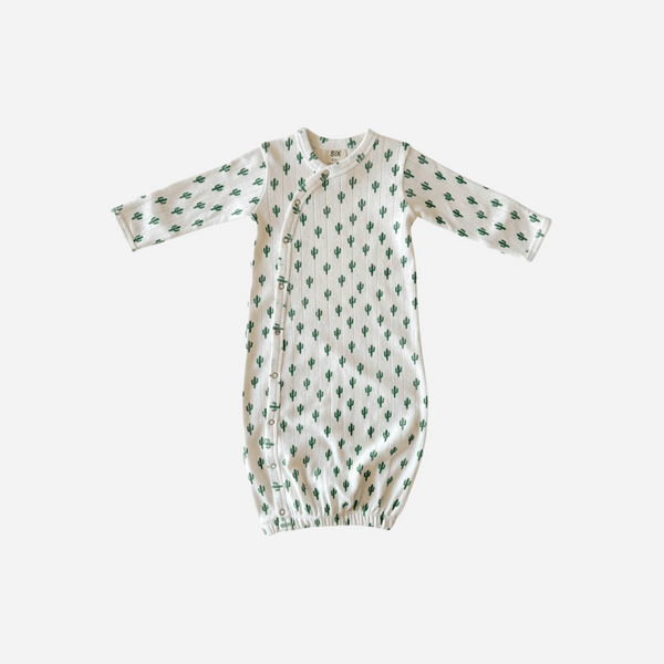SIIX - Organic Pointelle Gown - Cactus