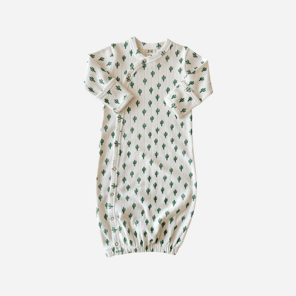 SIIX - Organic Pointelle Gown - Cactus