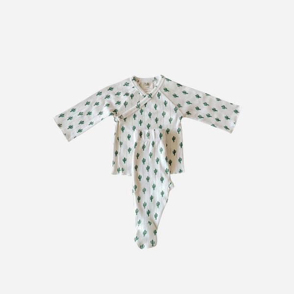 SIIX - Organic Pointelle Newborn Set - Cactus