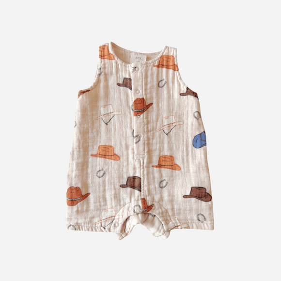 SIIX - Western Muslin Shortie Romper