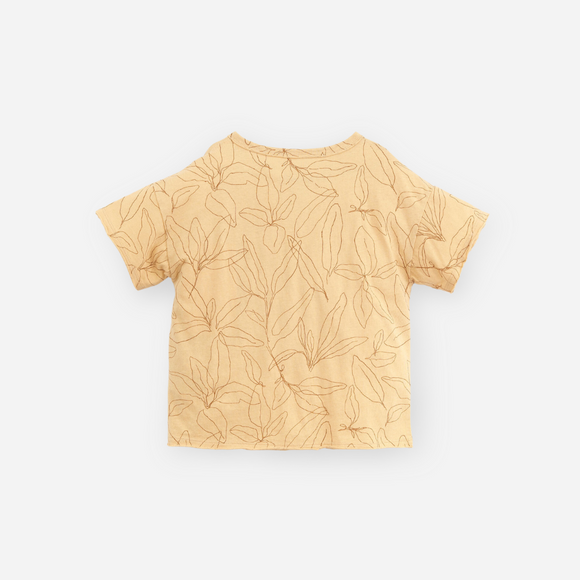 PLAY UP - Sage Leaves Print Jersey T-Shirt - Kukui