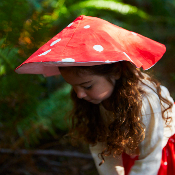 Sarah’s Silks- 100% Mulberry Silk Kids Mushroom Hat