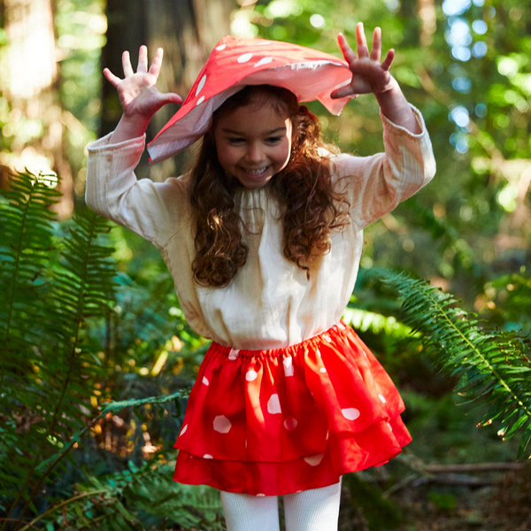 Sarah’s Silks- 100% Mulberry Silk Kids Mushroom Hat