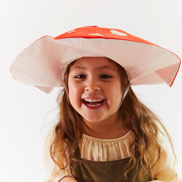 Sarah’s Silks- 100% Mulberry Silk Kids Mushroom Hat