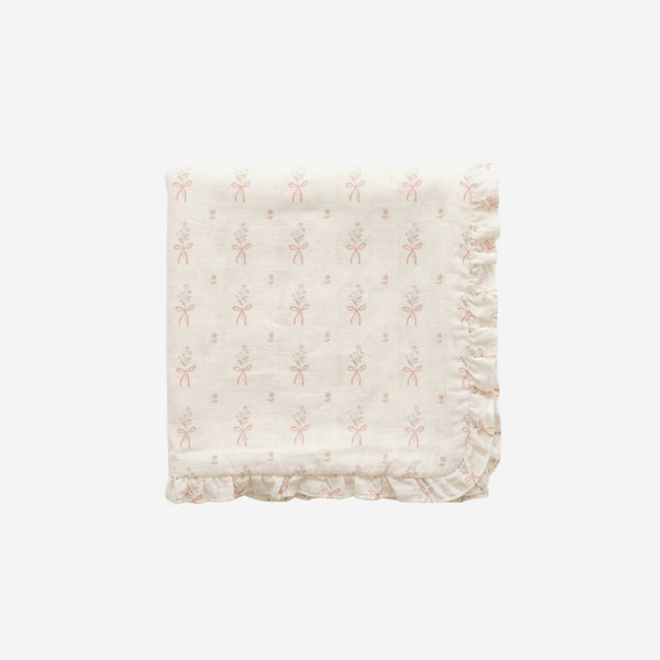 Saranoni - Bamboo Rayon Muslin / Lush Receiving Blanket - Blaklee