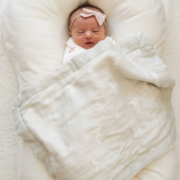 Saranoni - Bamboo Rayon Muslin _ Lush Mini Blanket - Boone