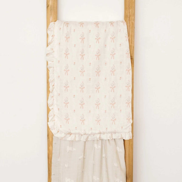 Saranoni - Bamboo Rayon Muslin / Lush Receiving Blanket - Blaklee