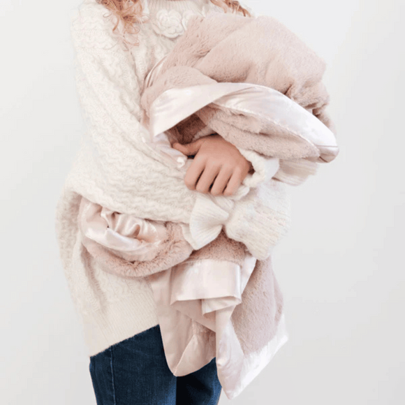 Saranoni - Lush Satin Border Receiving Blanket - Daisy