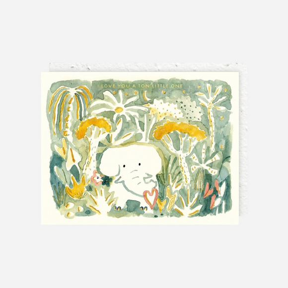 Seedlings - Elephant Love - Baby Card
