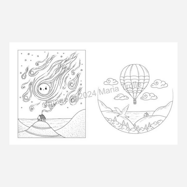 Shooting Star Coloring Book By Maria Trolle