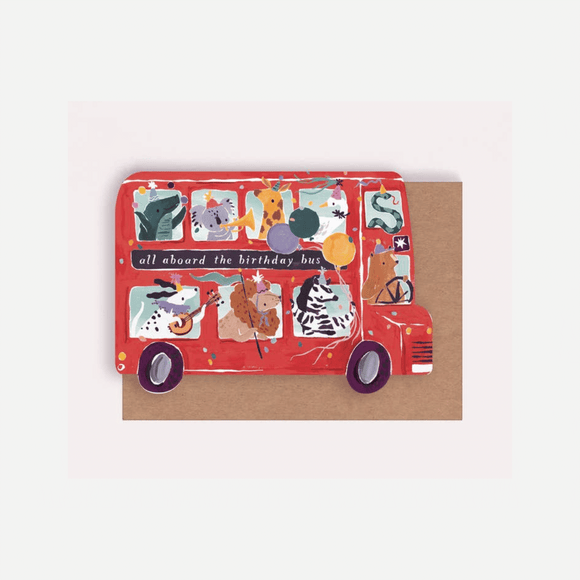 Sister Paper Co. - Kids Birthday Card - Party Bus