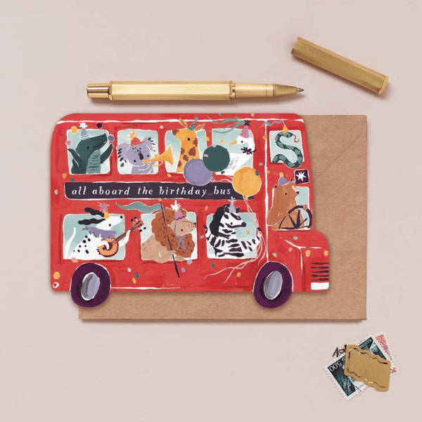 Sister Paper Co. - Kids Birthday Card - Party Bus