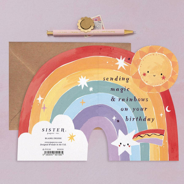 Sister Paper Co. - Kids Rainbow Birthday Card
