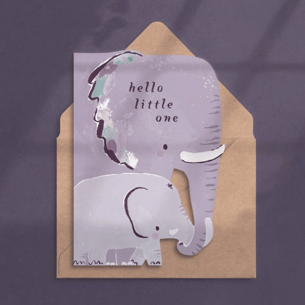 Sister Paper Co. - New Baby Card - Elephant