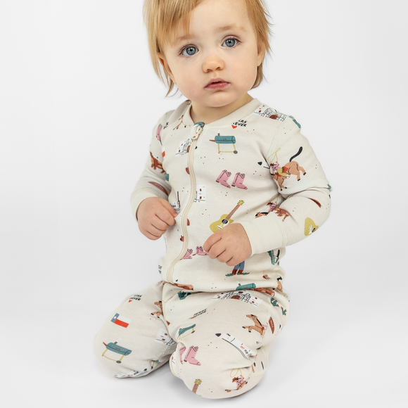 Smaller Things - Goodnight, Texas Long Sleeve Baby Sleeper