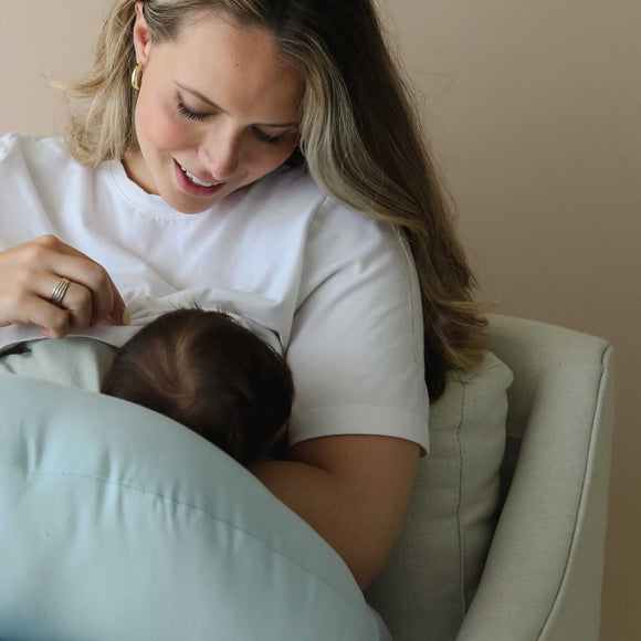 Snuggle Me Organic - Feeding Support Nursing Pillow - Bluebell